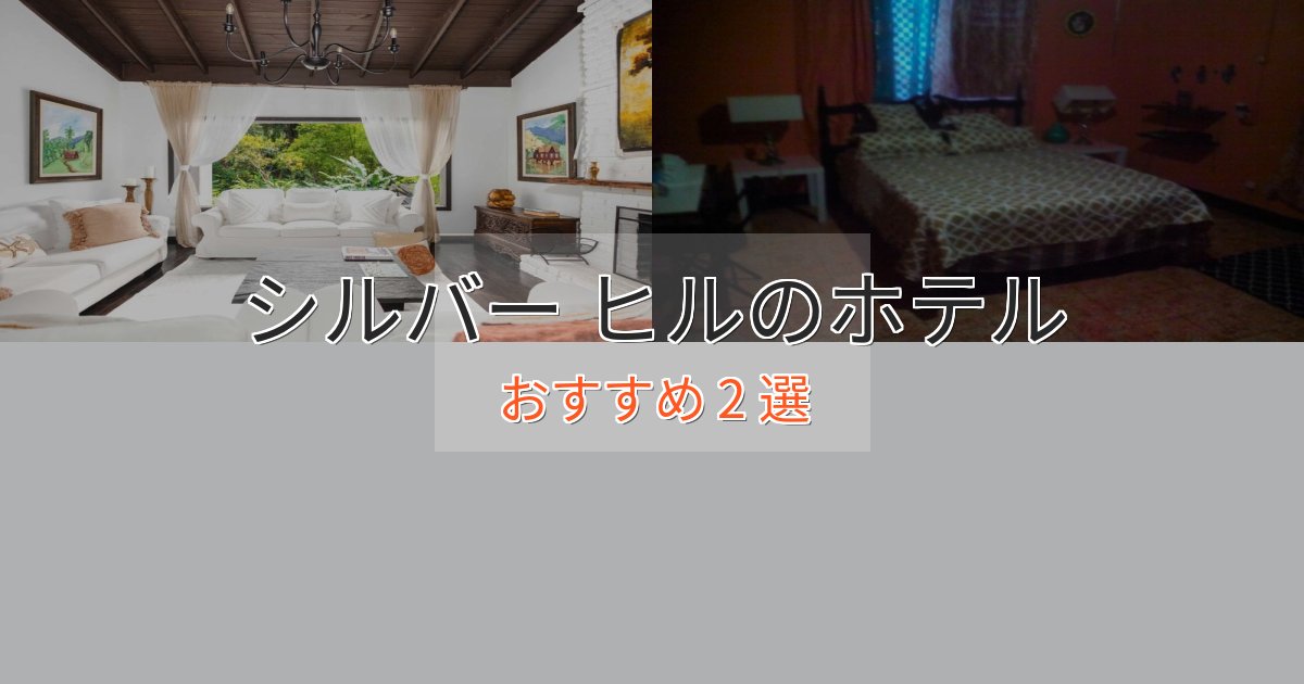 スタイリッシュシルバー ヒルのプレミアムホテル2選【実体験レビュー】