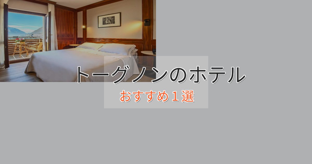 プレミアムトーグノンのおもてなしホテル1選【サービス重視】